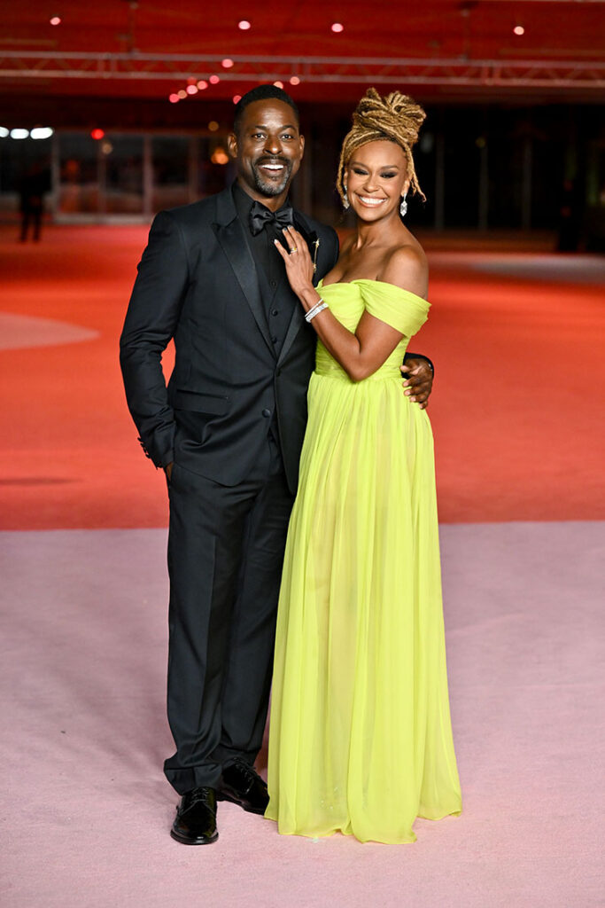 Sterling K. Brown and Ryan Michelle Bathe at the 2023 Academy Museum Gala held at the Academy Museum of Motion Pictures 