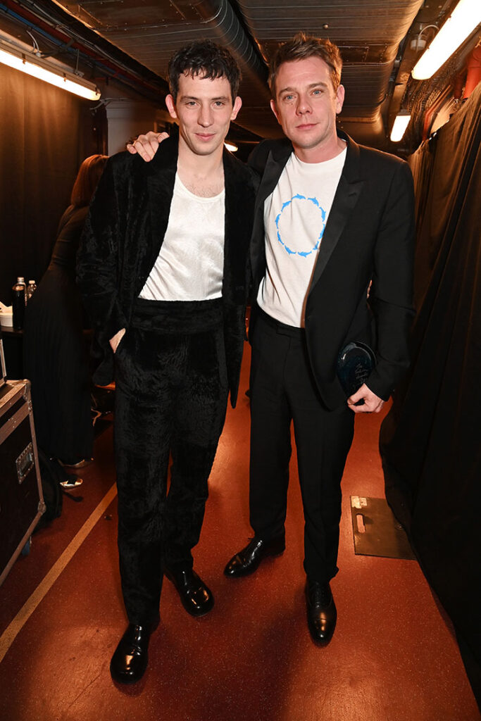 Josh O'Connor and Jonathan 'JW' Anderson, winner of the Designer of the Year Award