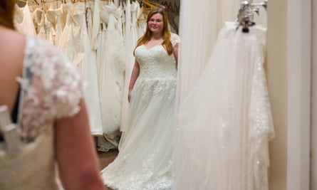 Jasmine Harden in a wedding dress