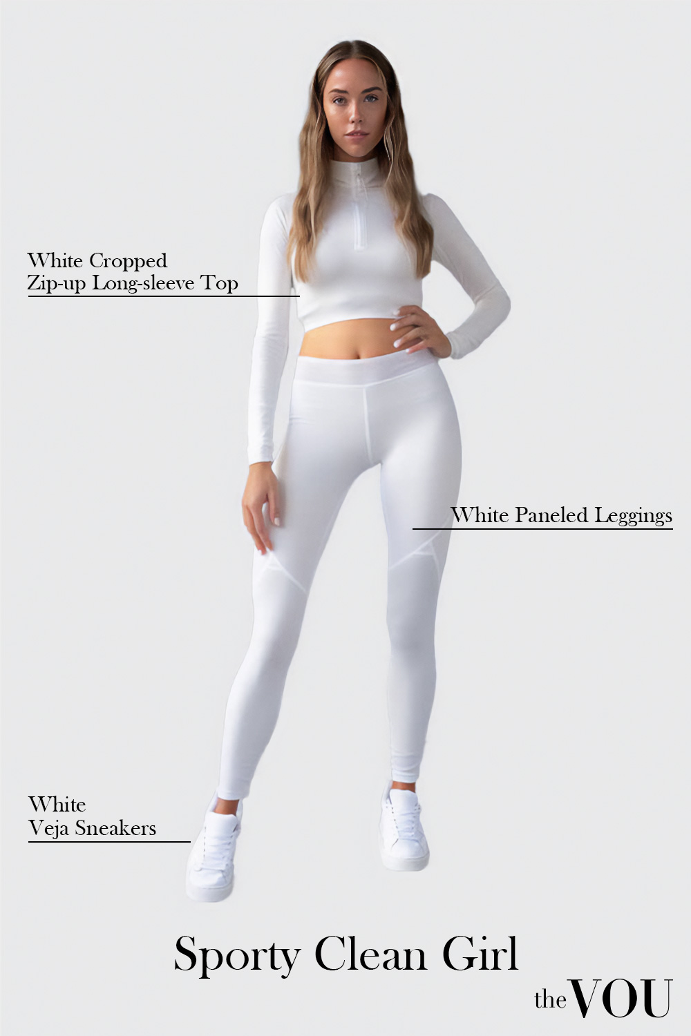Sporty Clean Girl style outfit