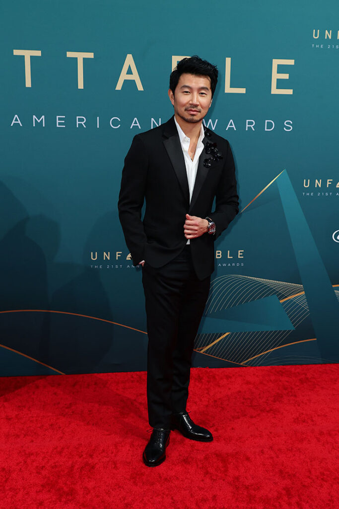 BEVERLY HILLS, CALIFORNIA - DECEMBER 16: Simu Liu attends the 21st Annual Unforgettable Gala at The Beverly Hilton on December 16, 2023 in Beverly Hills, California. (Photo by Momodu Mansaray/WireImage)