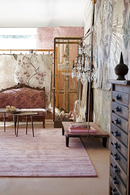 Classic touches: antique furniture and sumptuous fabrics.