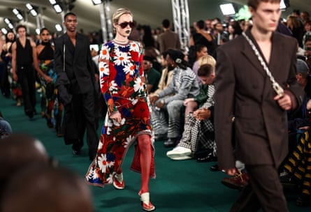 Party tights at Burberry’s spring-summer 2024 collection at London fashion week in September.