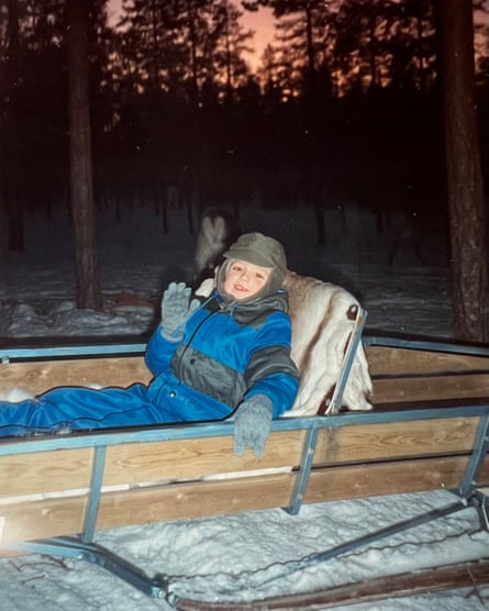 “I remember thinking: ‘Oh my God, this is where Santa lives’” … Fletcher in Lapland.