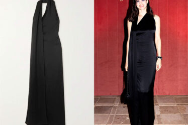 Alexandra Daddario's Loewe Scarf Dress