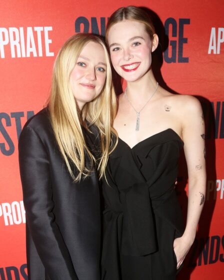 NEW YORK NEW YORK  DECEMBER 18 Dakota Fanning and Elle Fanning pose at the opening night after party for the Second...