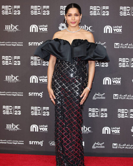 Freida Pinto Wore Rami Kadi Couture To The 2023 Red Sea International Film Festival Opening Ceremony