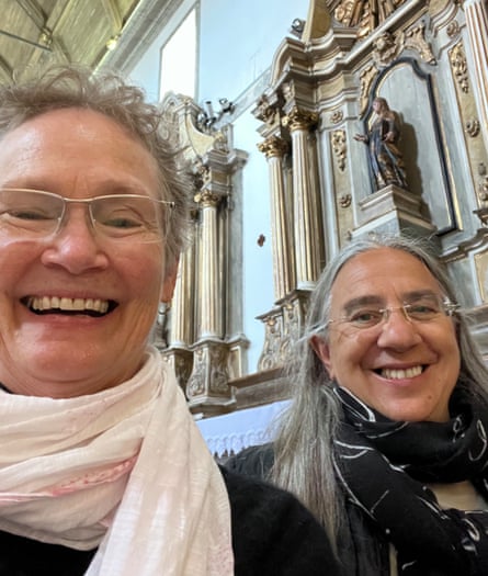 Shoba (left) and Hania in Portugal earlier this year.