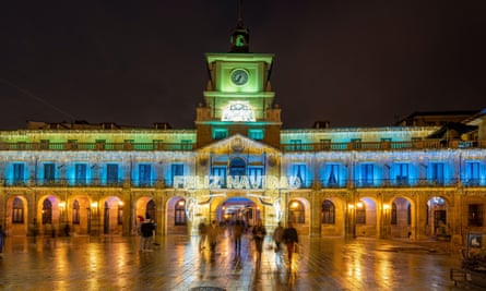 City Hall at Christmas, Oviedo.