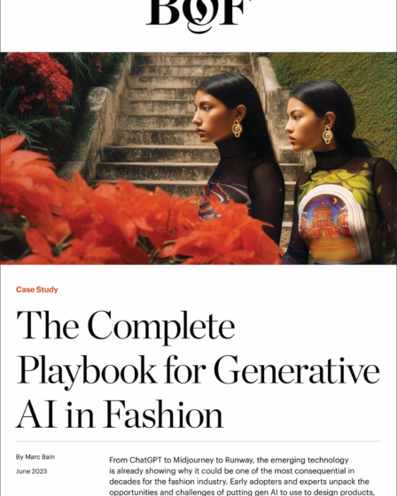 Cover for BoF's new case study, The Complete Playbook for Generative AI in Fashion