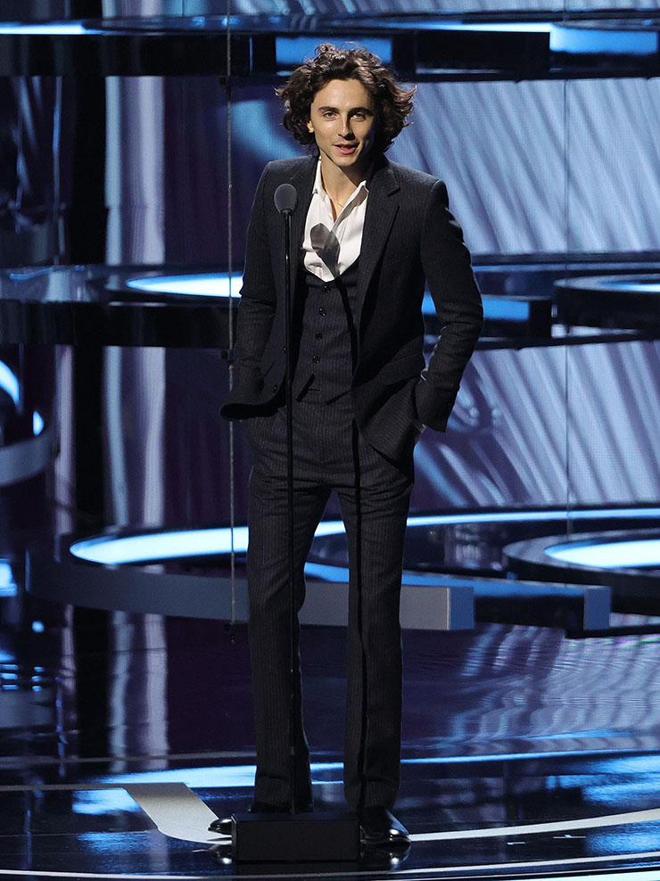Timothée Chalamet Wore Celine Homme To The 2023 Game Awards