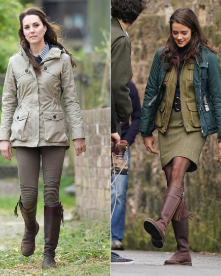 Kate Middleton The Crown Meg Bellamy tassel boots