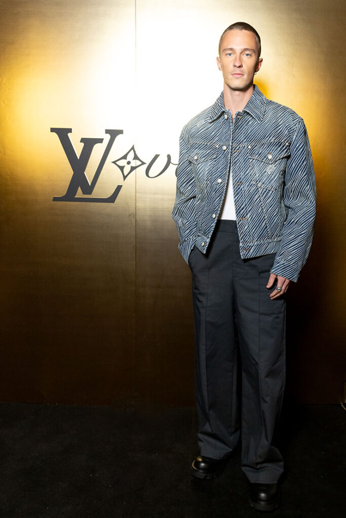 Drew Starkey 
Louis Vuitton Celebrates a New Pop-Up Store in West Hollywood