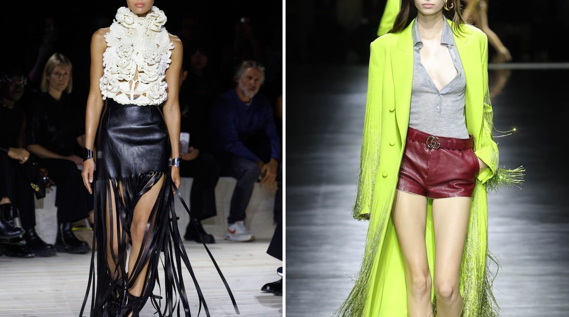 Cascading fringes fashion trend 2024