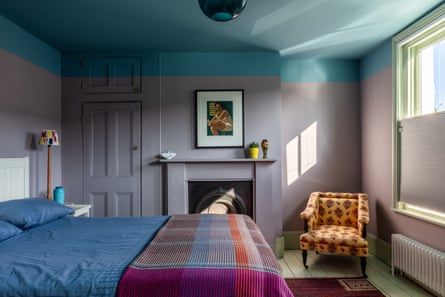 The main bedroom has been deliberately designed to have ‘a cocooning effect’.