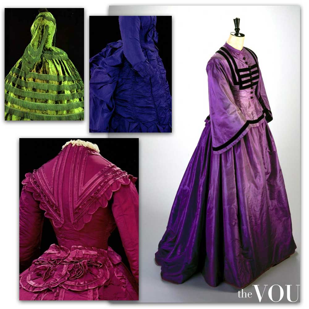 Victorian synthetic dyed clothing