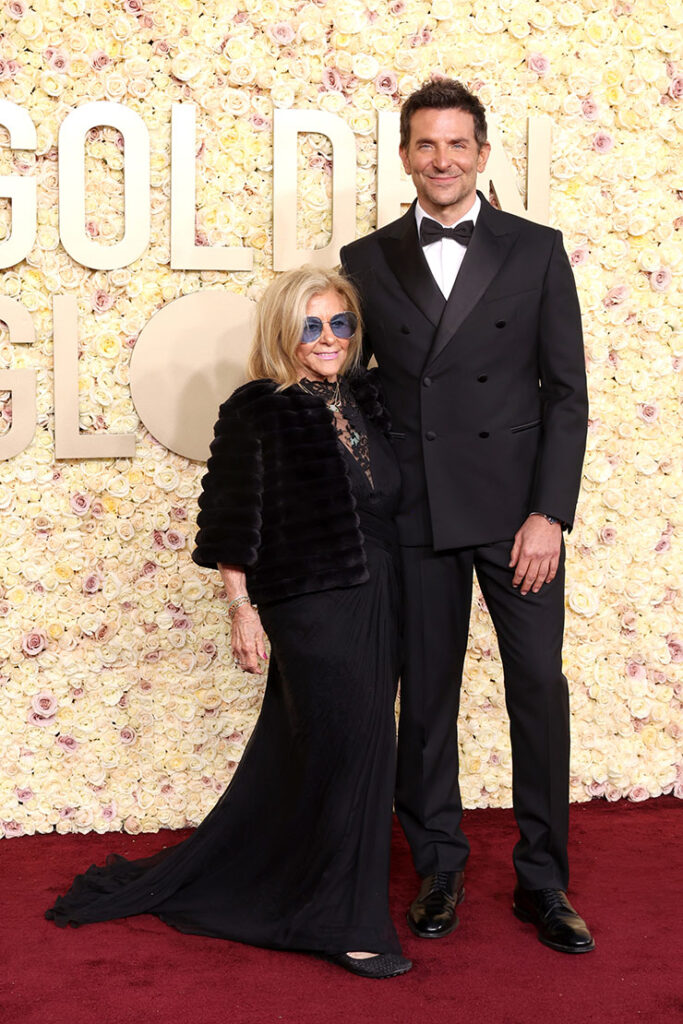 Gloria Campano and Bradley Cooper 
Louis Vuitton 
2024 Golden Globe Awards