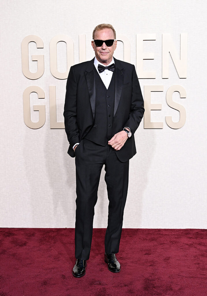 Kevin Costner

Dolce & Gabbana @ 2024 Golden Globe Awards