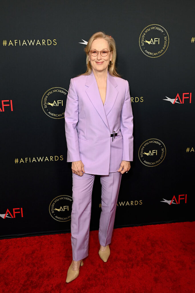 Meryl Streep in Givenchy for the 2024 AFI Awards.
