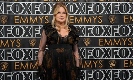 Jennifer Coolidge arrives at the 75th Primetime Emmy Awards on Monday, Jan. 15, 2024, at the Peacock Theater in Los Angeles. (AP Photo/Ashley Landis)