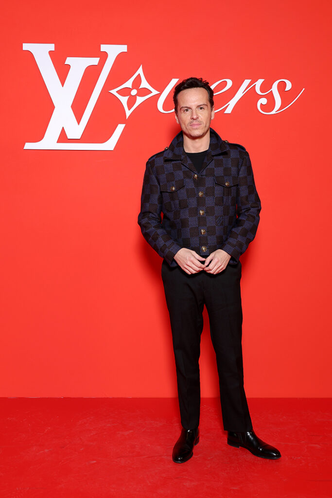 Andrew Scott attends the Louis Vuitton Menswear Fall/Winter 2024-2025 show as part of Paris Fashion Week