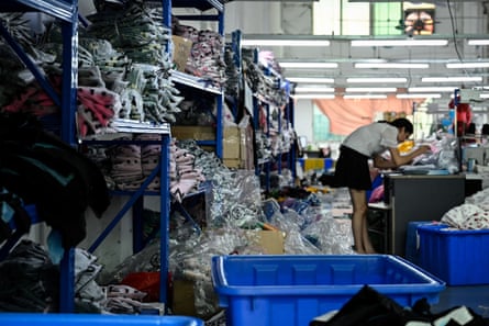 A textile factory in Guangzhou, southern China, that supplies western retailers