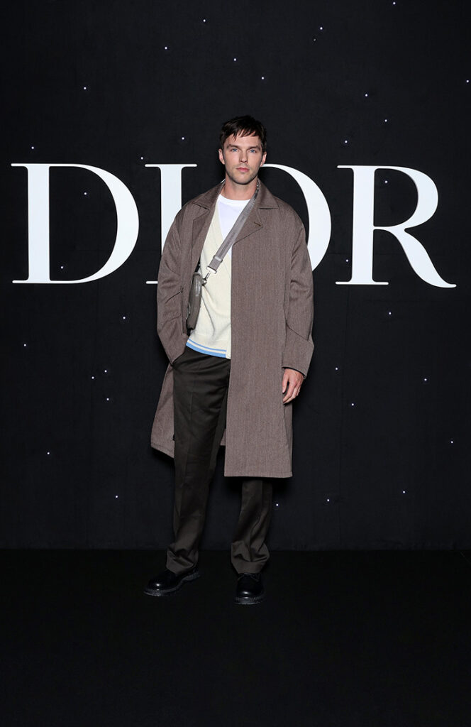 Nicholas Hoult attends the Dior Men Fall/Winter 2024-2025 show as part of Paris Fashion Week 