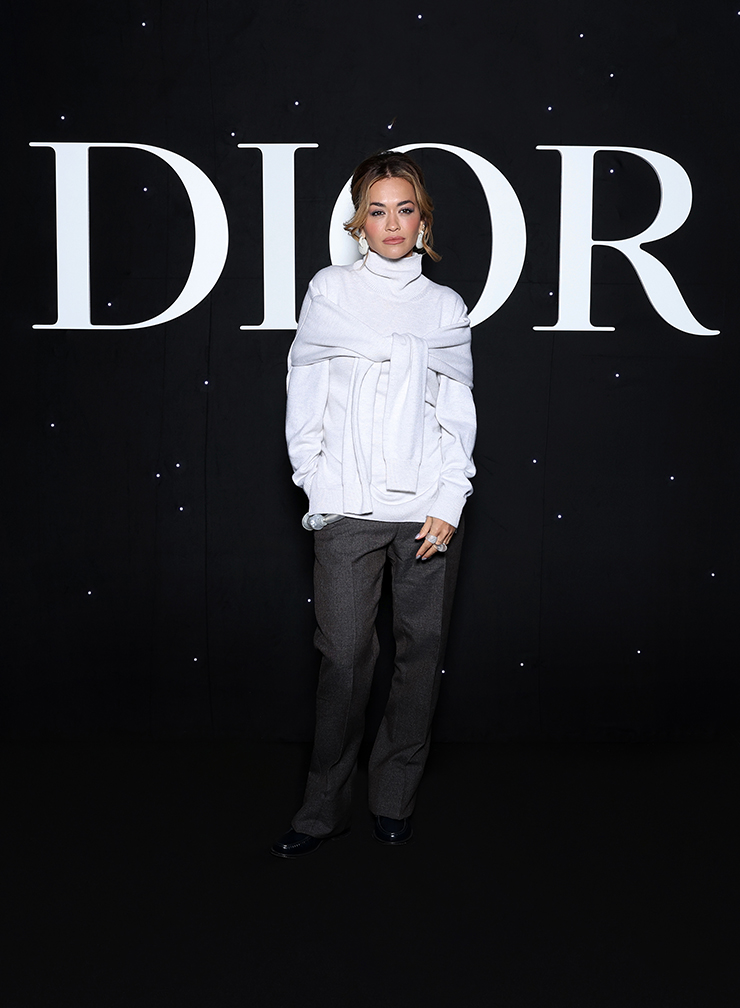 Rita Ora attends the Dior Men Fall/Winter 2024-2025 show as part of Paris Fashion Week 