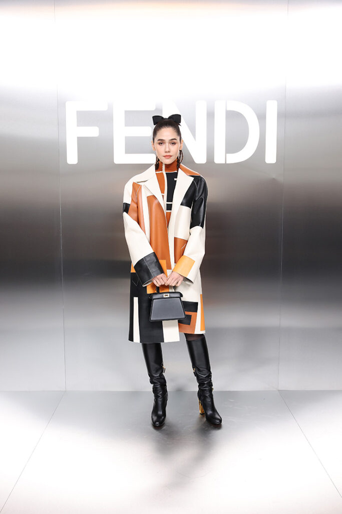 Ava Philippe, Resse Witherspoon, Michael Burke and Zendaya attend the Fendi Haute Couture Spring/Summer 2024 show