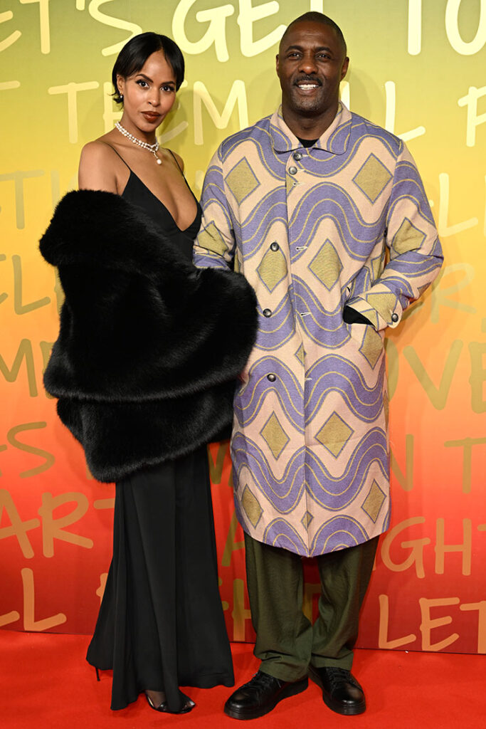 Sabrina Elba and Idris Elba attend the London premiere of 'Bob Marley: One Love.'