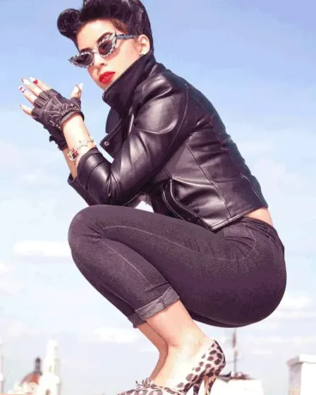 Greaser fashion style female