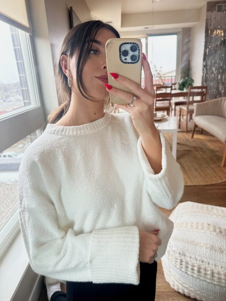 Anrabess Oversized Fuzzy Knit Sweater Review With Photos - Fashnfly