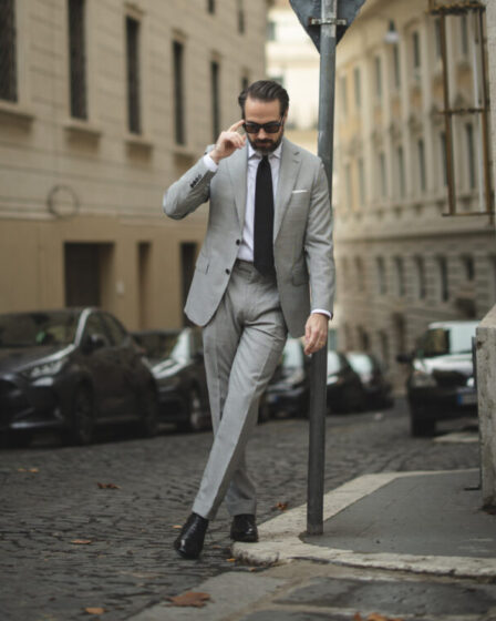 Black and White Puppytooth Suit: Houndstooth’s Little Brother