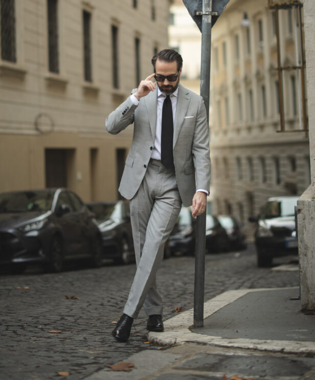 Black and White Puppytooth Suit: Houndstooth’s Little Brother - Fashnfly
