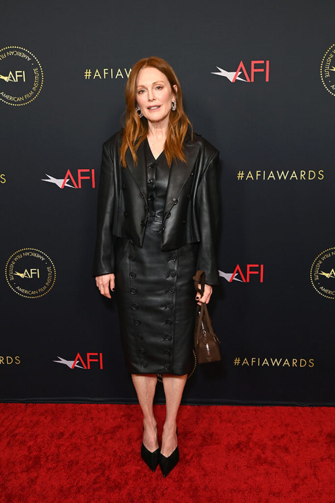 Julianne Moore in Alaïa for the 2024 AFI Awards.