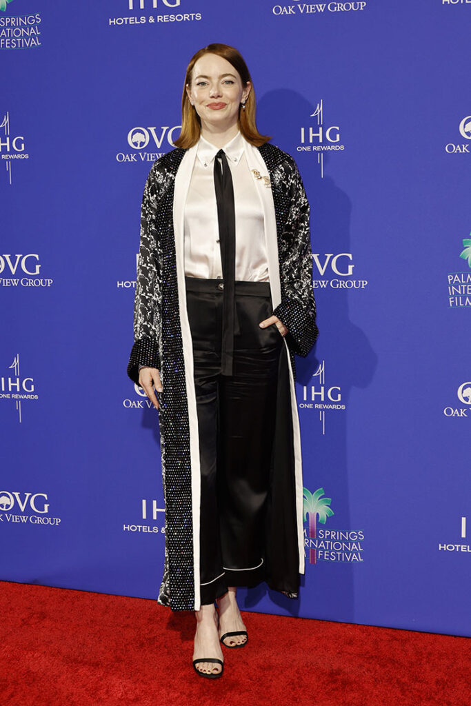 Emma Stone Wore Louis Vuitton To The 2024 Palm Springs International Film Festival Film Awards