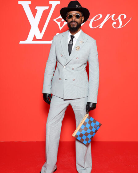Lakeith Stanfield attends the Louis Vuitton Menswear Fall/Winter 2024-2025 show as part of Paris Fashion Week