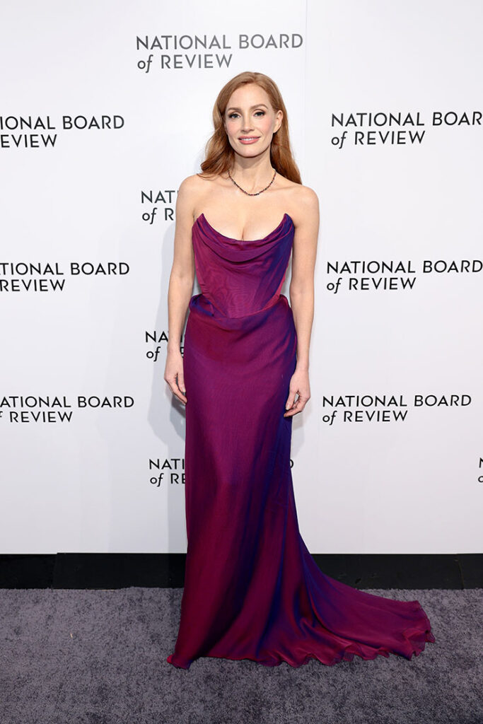 Jessica Chastain Wore Vivienne Westwood To The 2024 National Board of Review Gala
