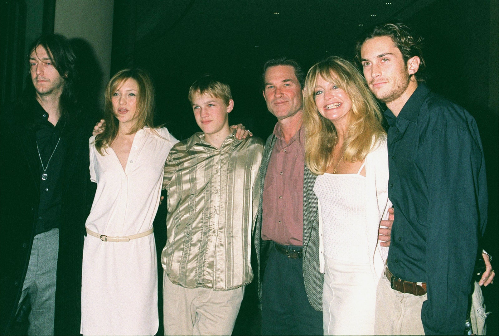 From left Chris Robinson  Kate Hudson Wyatt Russell Kurt Russell Goldie Hawn and Oliver Hudson.