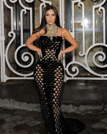 Kim Kardashian Wore Maison Margiela Artisanal Designed By John Galliano During Haute Couture Fashion Week