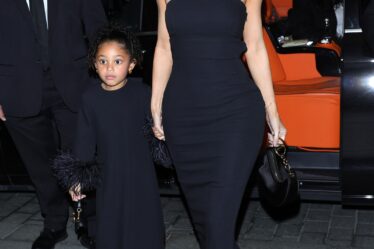 Kylie Jenner and Stormi Webster attend the Valentino Haute Couture SpringSummer 2024 show as part of Paris Fashion Week...