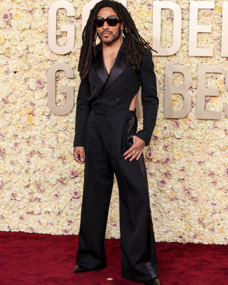 Lenny Kravitz Wore Alexander McQueen To The 2024 Golden Globe Awards