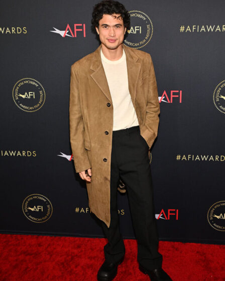 Charles Melton attended the AFI Awards in Ferragamo.

Photo by Michael Buckner/Variety via Getty Images