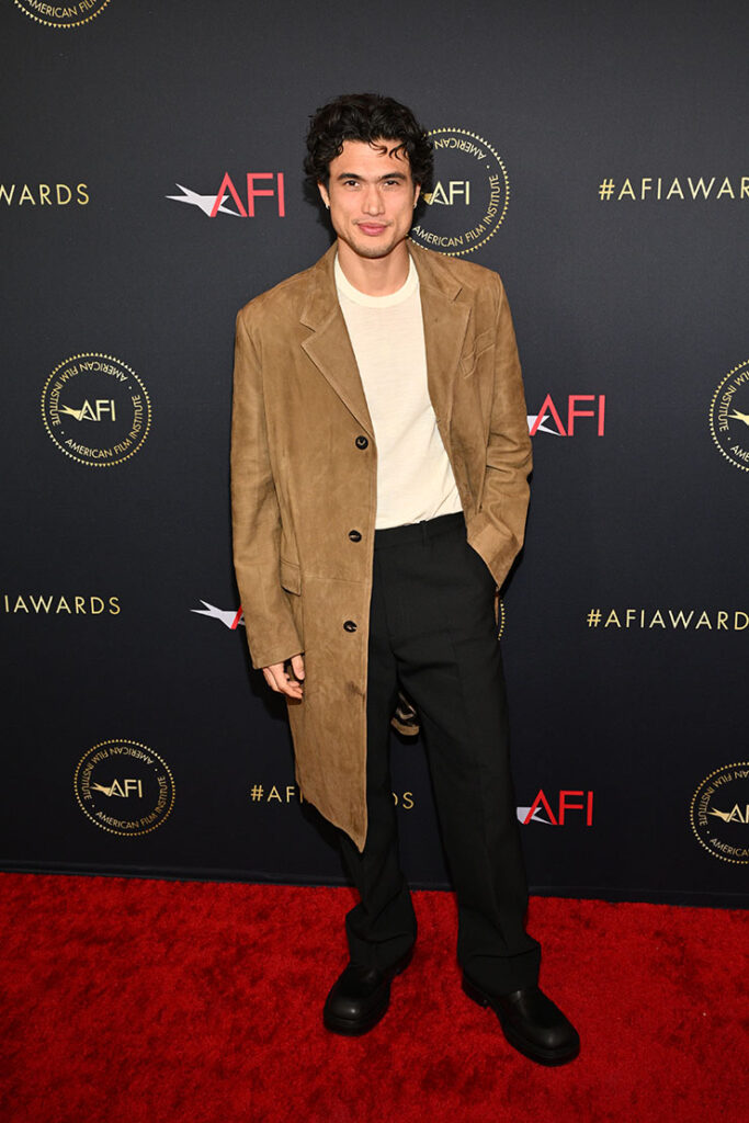 Charles Melton attended the AFI Awards in Ferragamo.

Photo by Michael Buckner/Variety via Getty Images