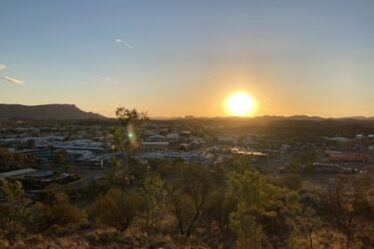 The view over Alice Springs from Anzac Hill