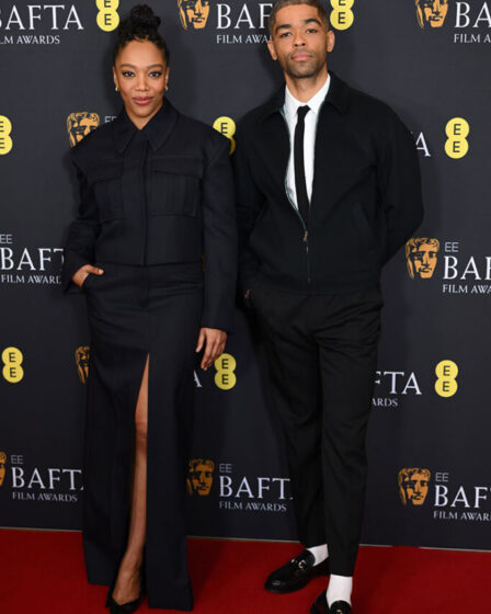 Naomi Ackie and Kingsley Ben-Adir attend the EE BAFTA Film Awards 2024 Nominations Announcement