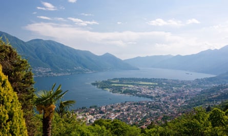 Locarno on Lake Maggiore in Switzerland.