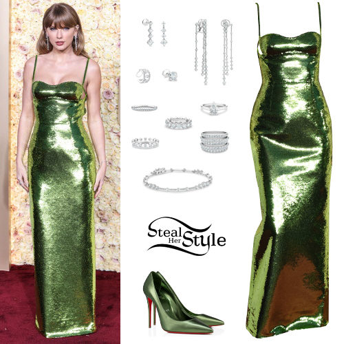 Taylor Swift 2024 Golden Globe Awards Fashnfly
