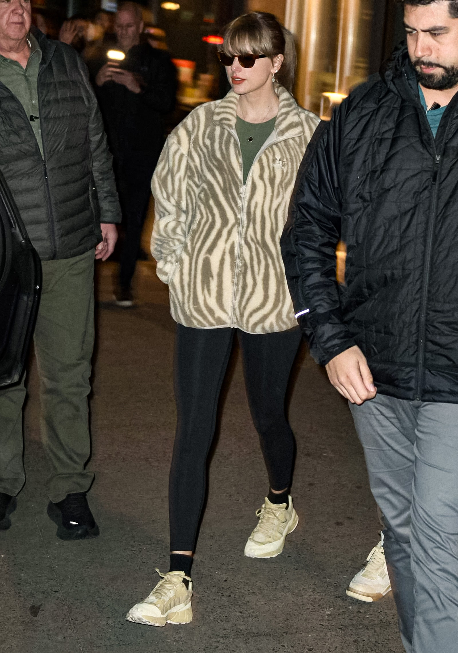 Taylor Swift Dressed Like a Zebra For Her Latest Studio Session