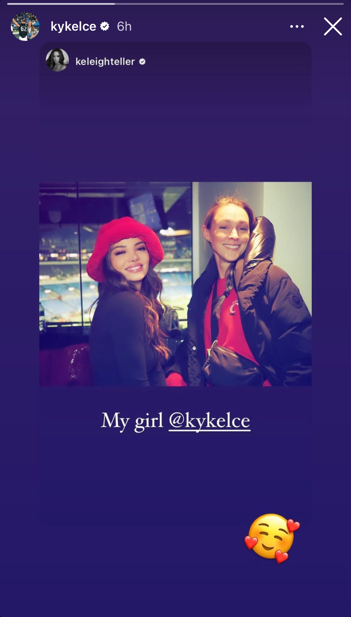 Keleigh Teller and Kylie Kelce